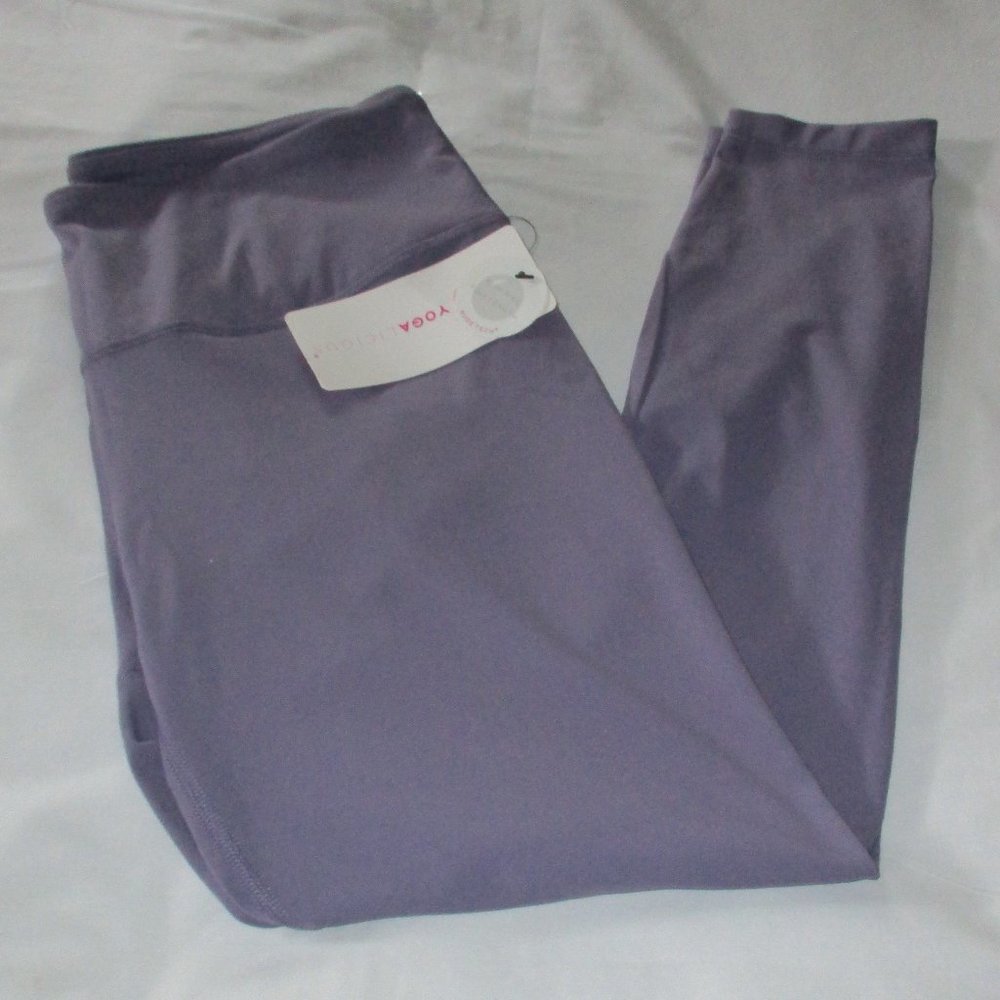 YOGALICIOUS Lilac Mist Yoga Jogger High Rise Pants XL NWT